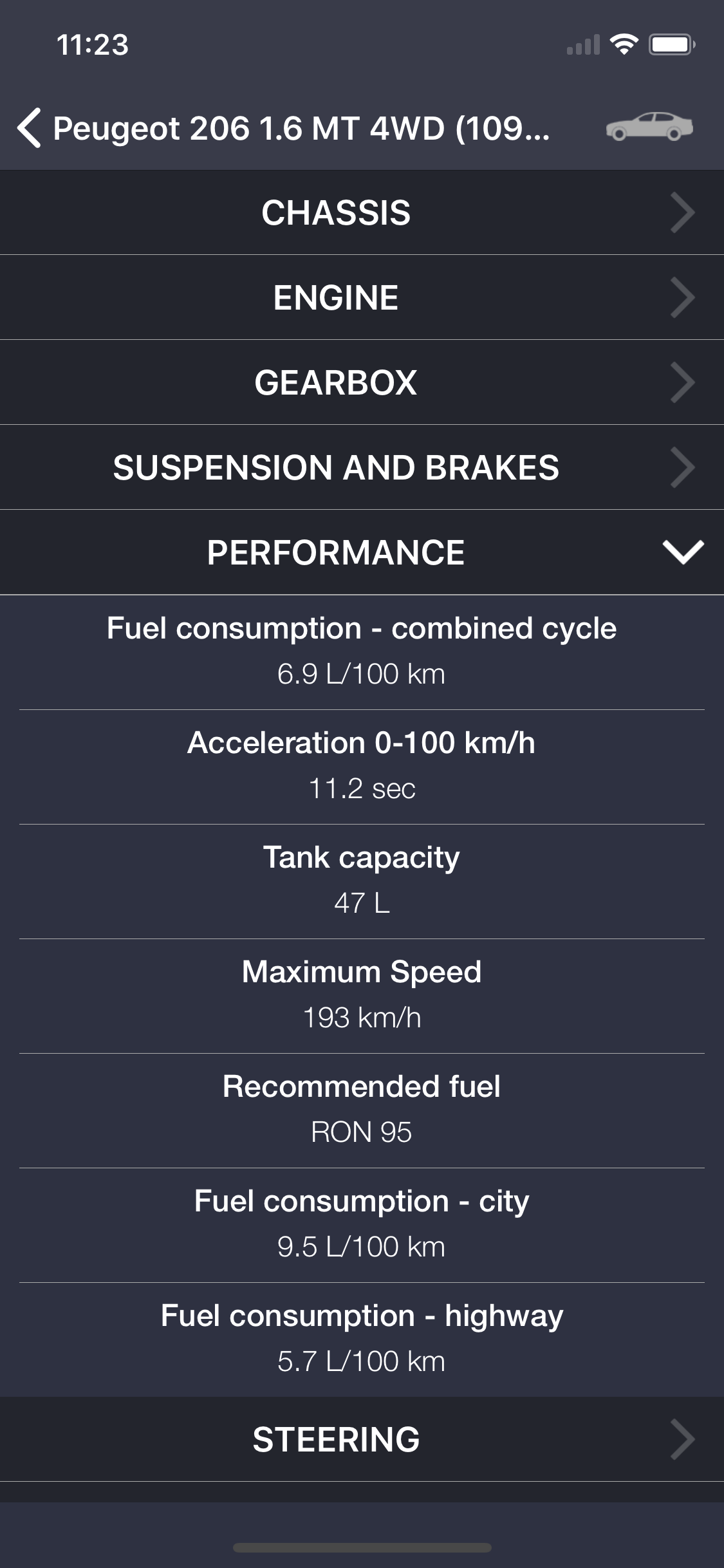 TechApp for Peugeot