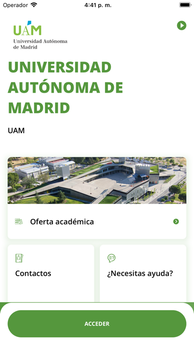 UAM App Screenshot