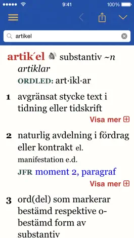 Game screenshot Svensk ordbok hack