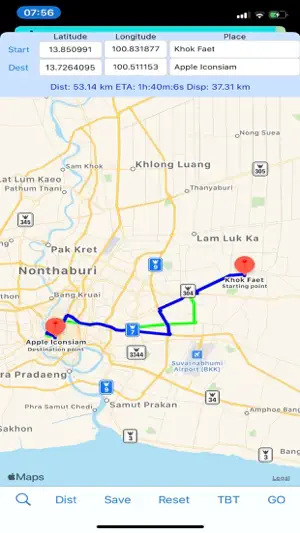 Distance Routes Navigation screenshot 2