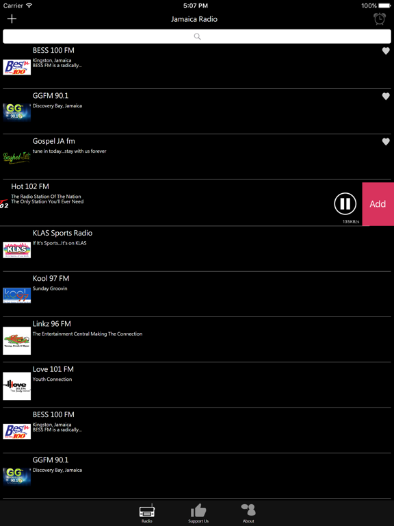 Jamaican Radio iPad screenshot 4 - Entertainment app