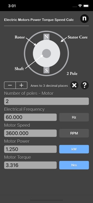 Electric Motors Speed Calc(圖5)-速報App