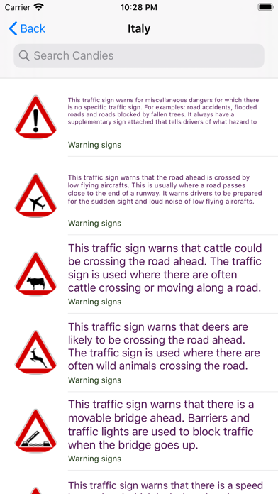Screenshot #2 pour Road signs: all countries