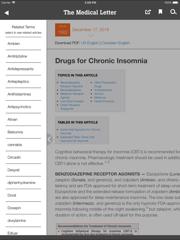 Screenshot #5 pour The Medical Letter
