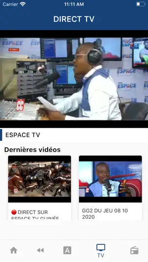 Capture d'écran de ESPACE TV sur iPhone 2