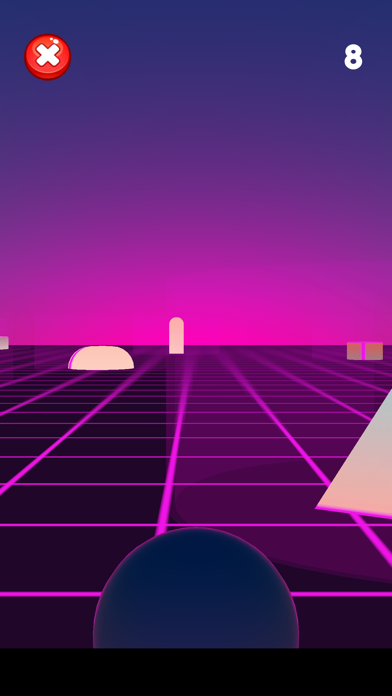 Vaporwave Race 3D - Watch Game Screenshot