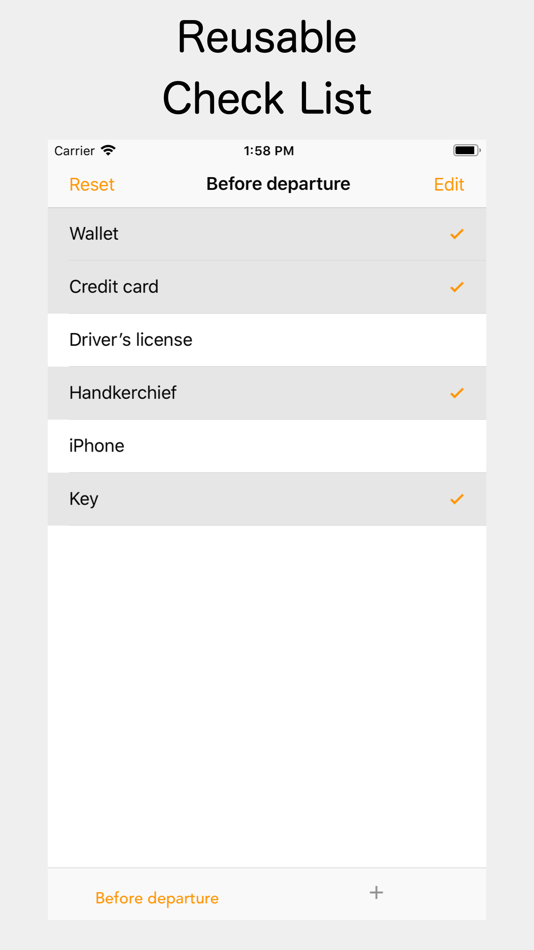 #1. Simple Re CheckList (iOS) 由: SOTOCHA
