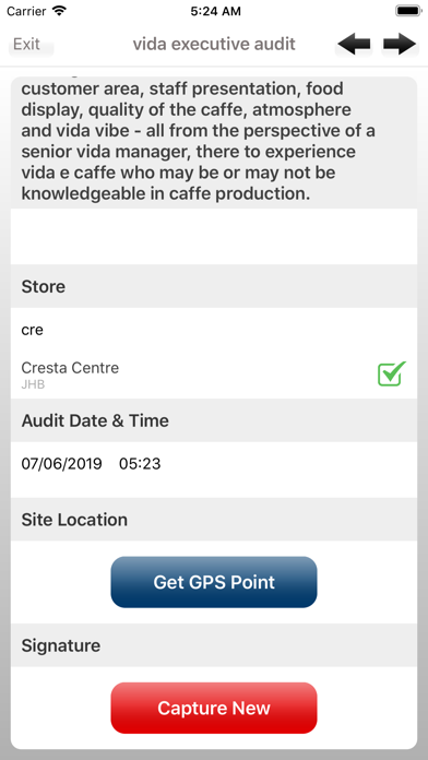 Salute Audit Screenshot