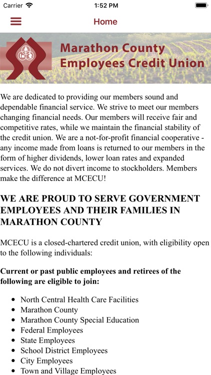 Marathon County Employees CU