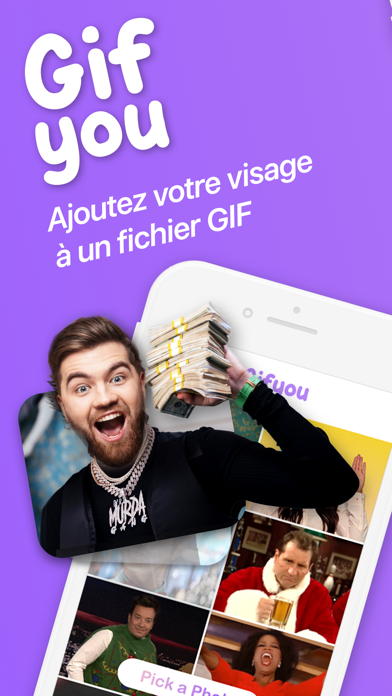 Screenshot #1 pour GifYou－Swipe Visage, Créer GIF