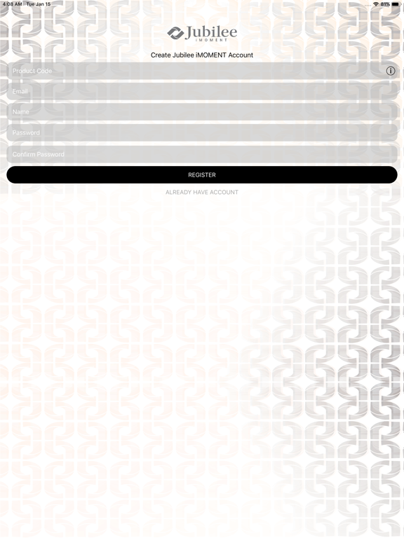 Jubilee iMOMENT iPad screenshot