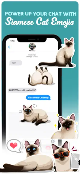 Game screenshot Siamese Cats Emoji Sticker hack