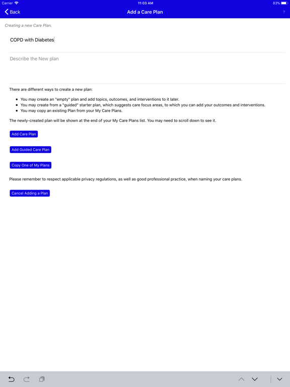 Screenshot #4 pour Care Planning Made Easy