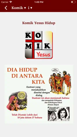 Game screenshot Komik Yesus Hidup mod apk
