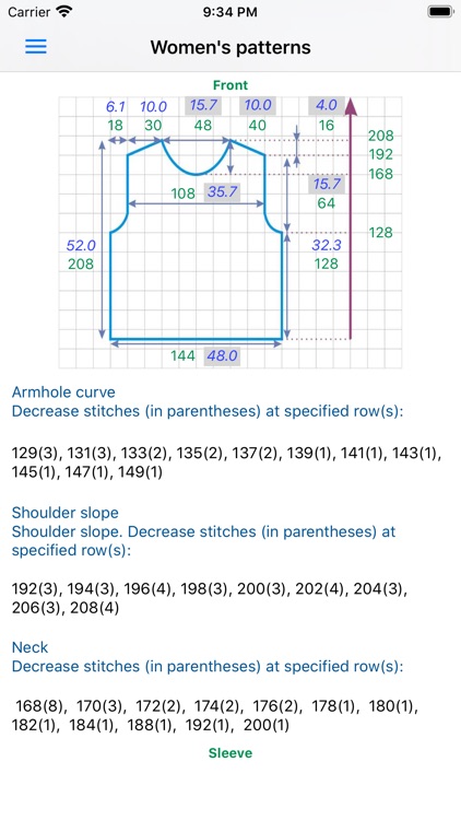 Mnemosina knitting patterns screenshot-4