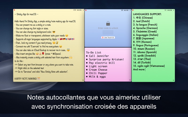 Screenshot #1 pour Sticky Notes A Note Taking App