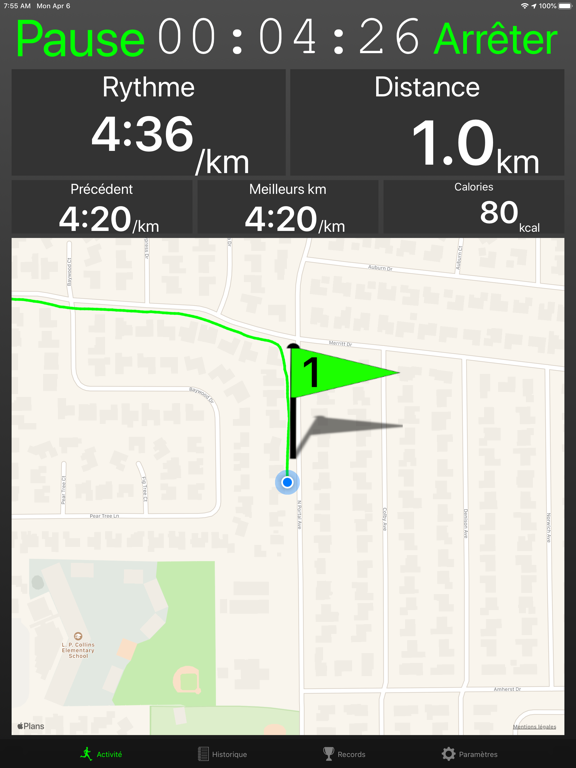 Screenshot #4 pour Fitmeter Run - GPS Tracker