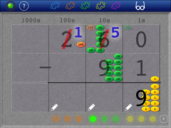 Place Value Math Chips iPad screenshot