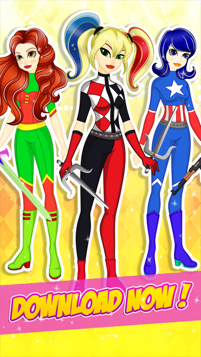 Super Hero Girls Dress Up Screenshot