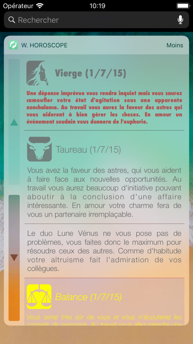 Screenshot #3 pour Widget Horoscope