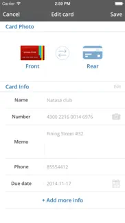 card mate pro- credit cards iphone screenshot 3
