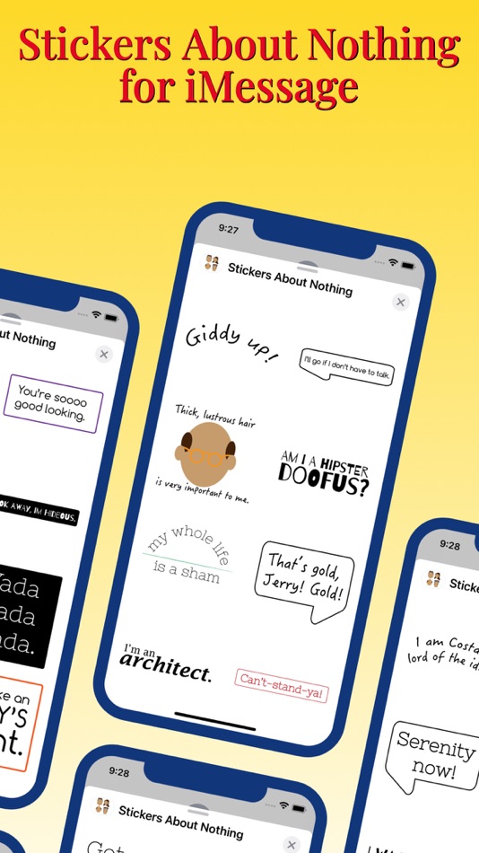 #1. Stickers About Nothing (iOS) Ved: rakTech LLC