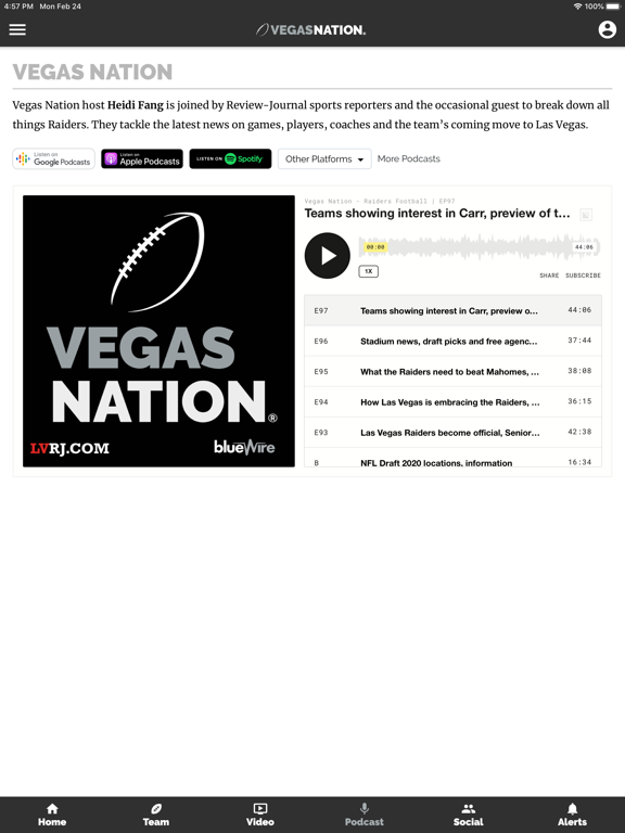 Vegas Nation iPad screenshot 4 - Sports app