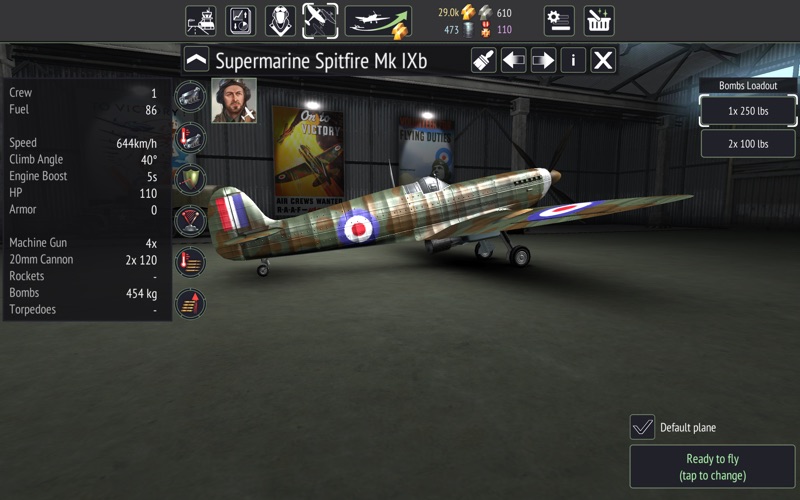 Warplanes: WW2 Dogfight iPhone screenshot