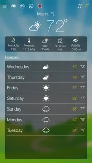 world weather forecast iphone screenshot 2