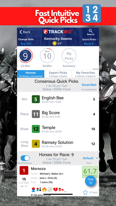 TrackWiz - Horse Race Betting Screenshot