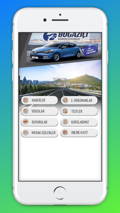 Boğaziçi Sürücü Kursları iPhone screenshot