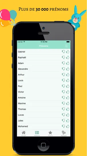 Capture d'écran de Trouver Le Prénom De Bébé sur iPhone 2
