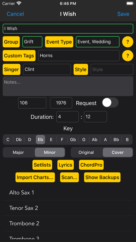#5. Set Genie – Setlist Helper (iOS) 由: Andrew Moroz