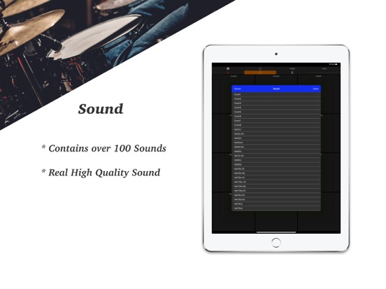 Drum PAD - Real Finger Drums iPad screenshot 5 - Music app