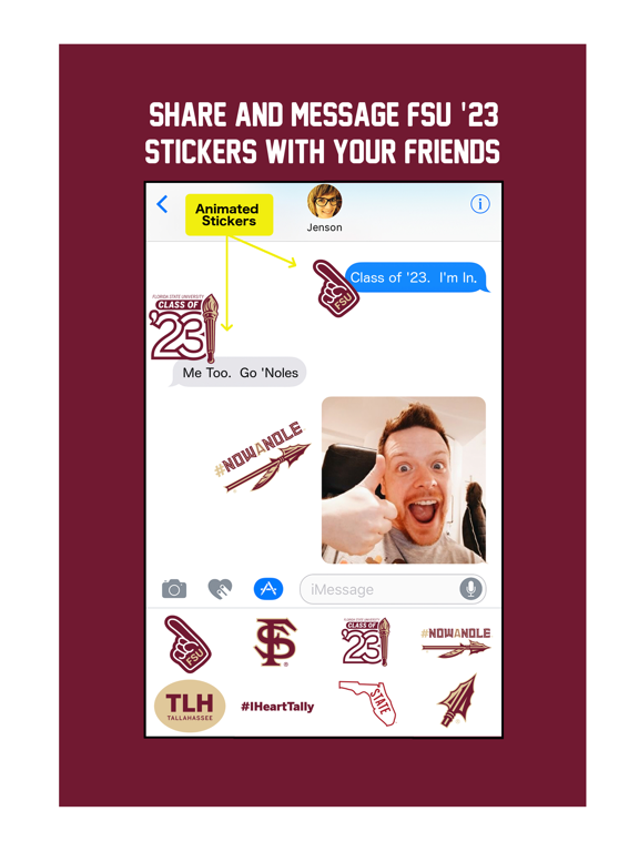 Screenshot #4 pour FSU Class of '23 Stickers