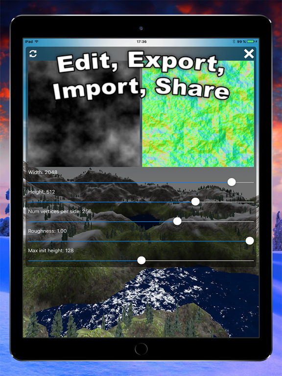 Screenshot #5 pour Terra 3D: Terrain Generator