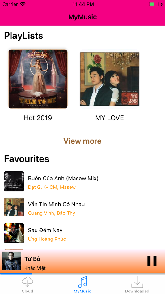 #4. Cloud Music Tube Player (iOS) Által: Nguyen Hieu