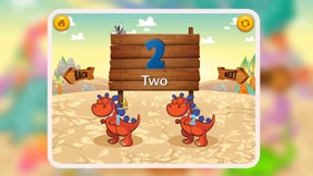 Dino Counting Math 123 Numbers screenshot