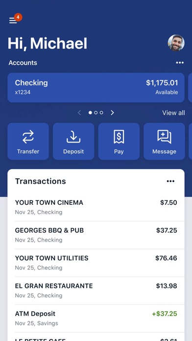 United Mississippi Bank Screenshot