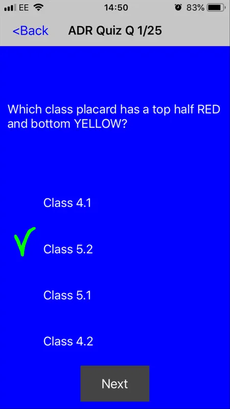 ADR Quiz Dangerous Goods screenshot 3 of 8