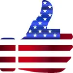 Thumbs Up American Stickers App Positive Reviews