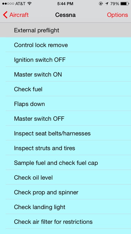 Pilots Checklist