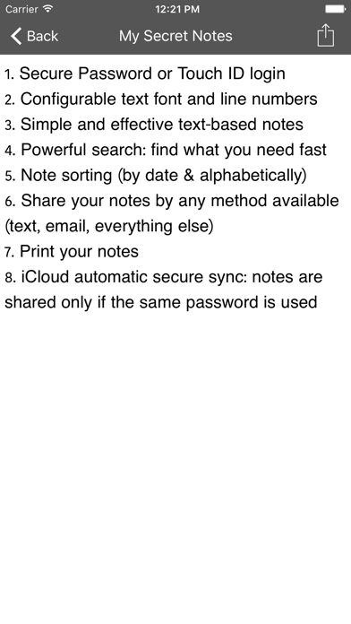 My Secret Notes Screenshot