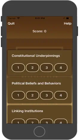 Game screenshot iScore5 AP U.S. Government apk