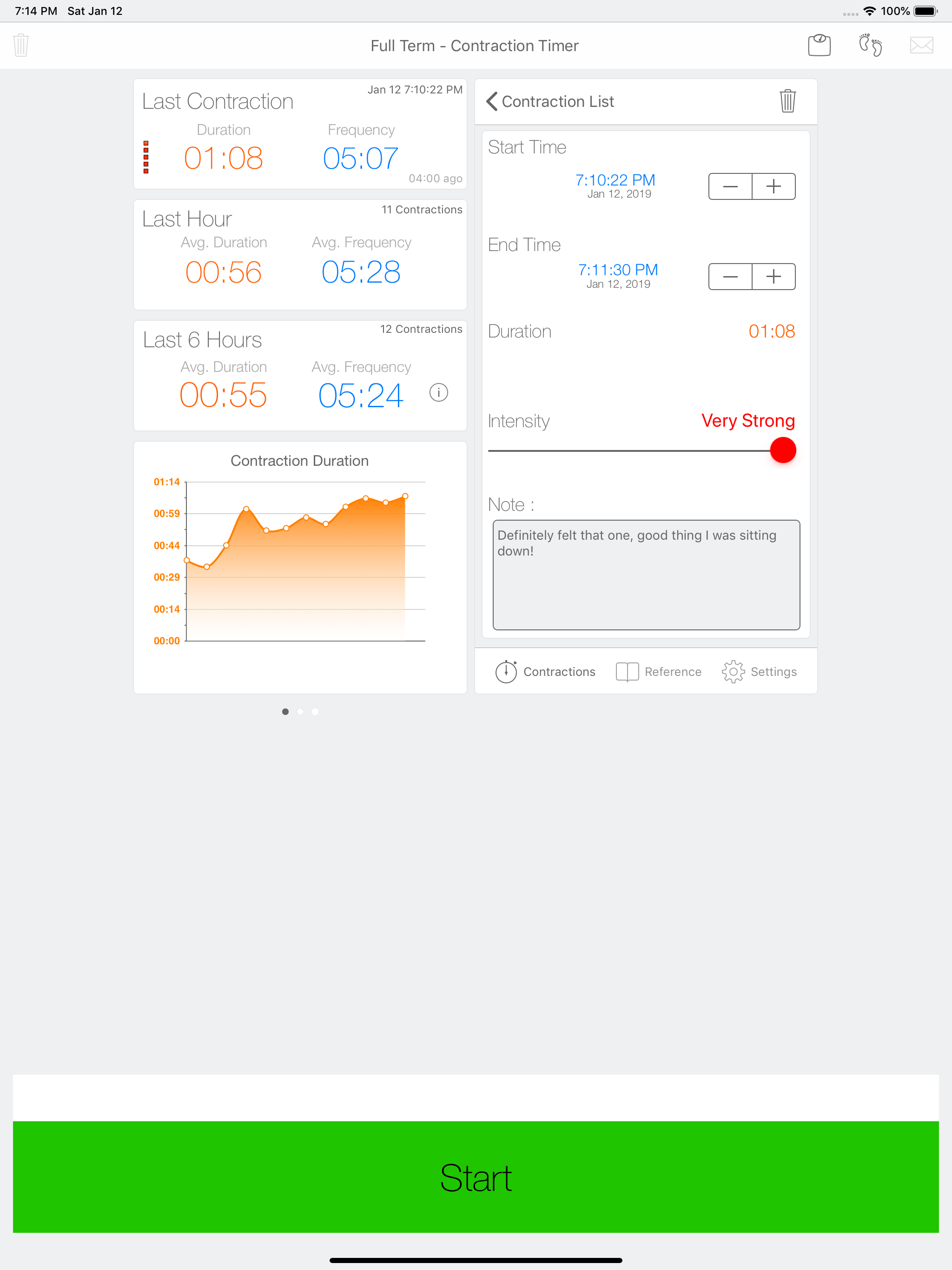 Full Term - Contraction Timer