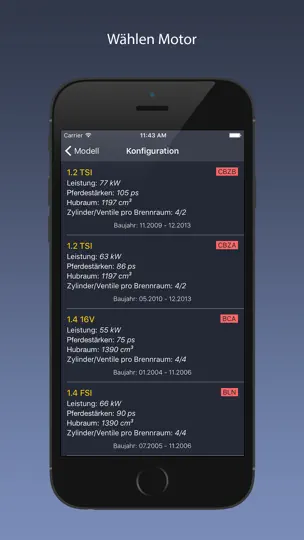 Screenshot von TechApp Für Volkswagen auf dem iPhone 2