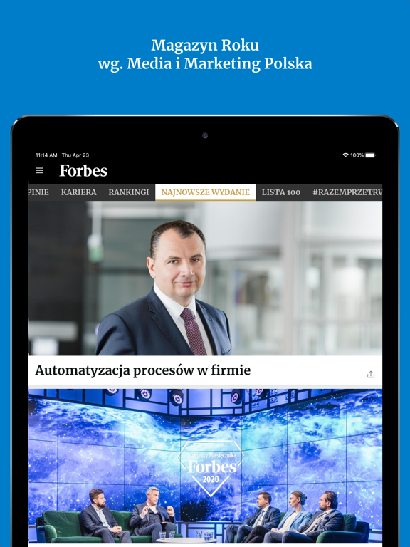 Forbes Polska iPad screenshot 4 - Magazines & Newspapers app