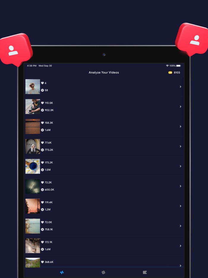 Tiki - Follower  Likes Report