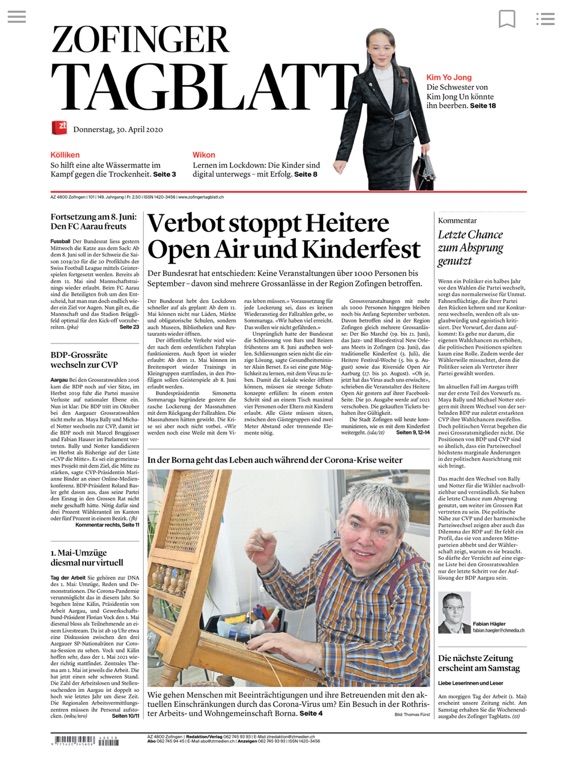 Zofinger Tagblatt - E-Paper screenshot 3