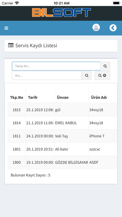 Bilsoft Teknik Servis screenshot 4